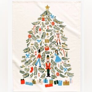 NWT Rifle Paper Co. "Christmas Tree" Holiday Tea Towel